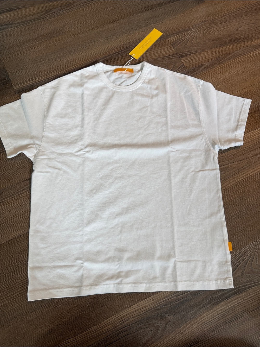 New yellow label co yelabel classic white tee shirt